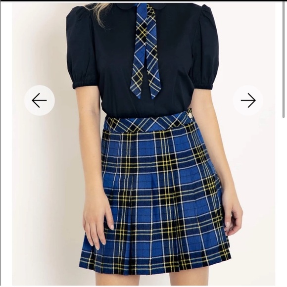 Blackmilk Harry Potter Ravenclaw School Girl Blue Plaid Skirt NWT Australia size